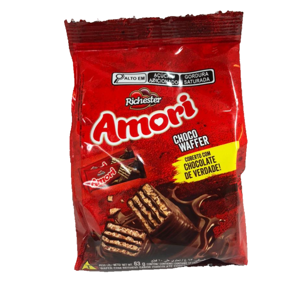 WAFER AMORI CUB/CHOCOLATE 63g PAQUETE