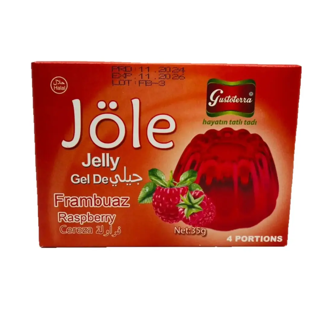 GELATINA GUSTOTERRA JOLE FRAMBUESA 35g