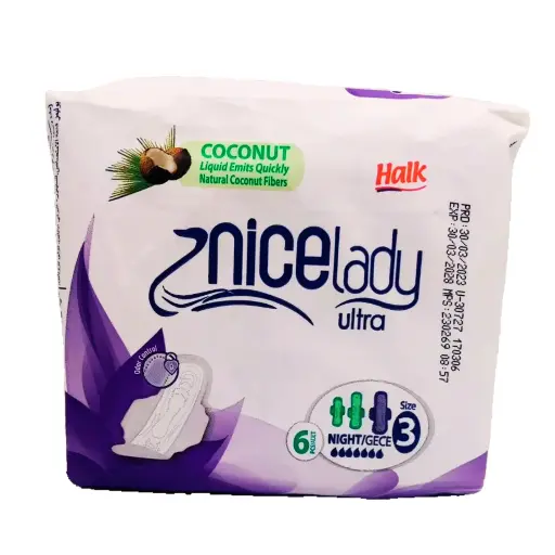 [RC627] TOALLAS SANITARIAS NICELADY ALGODON ALAS LARGA
