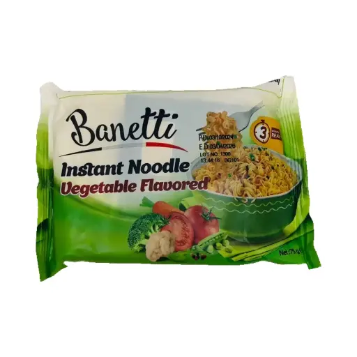 [AB657] TALLARINES INSTANTANEOS BANETTI VEGETALES BOLSA 75g (40u)