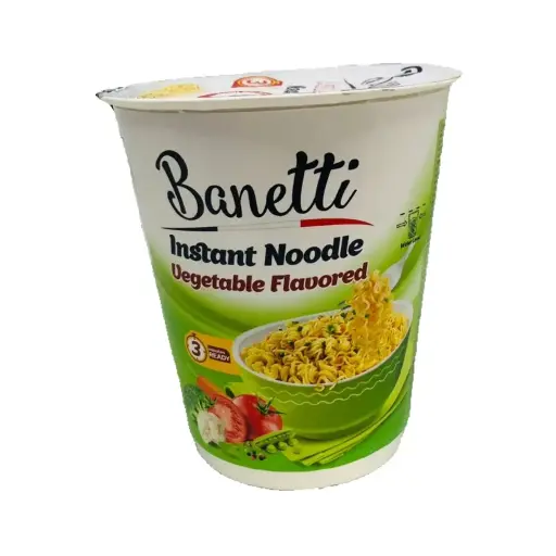 [AB658] TALLARINES INSTANTANEOS BANETTI VEGETALES TAZA 65g (16u)